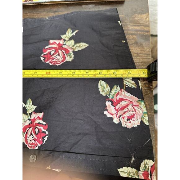 ASOS Button Up Long Sleeve Top Womens Sz XL Dark Cottagecore Lagenlook Artsy - Picture 5 of 9